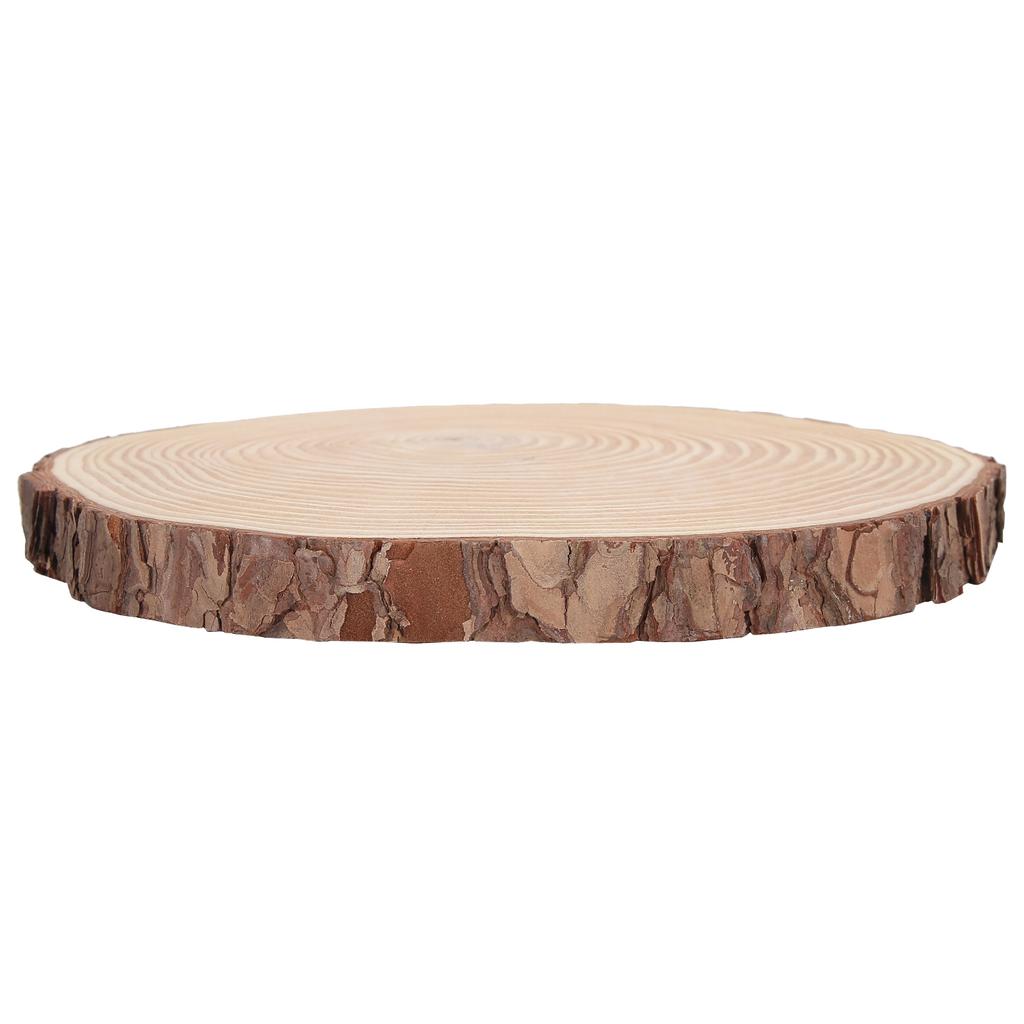 Натуральное дерево Необработанные деревянные круги Украшения Неправильное дерево с корой