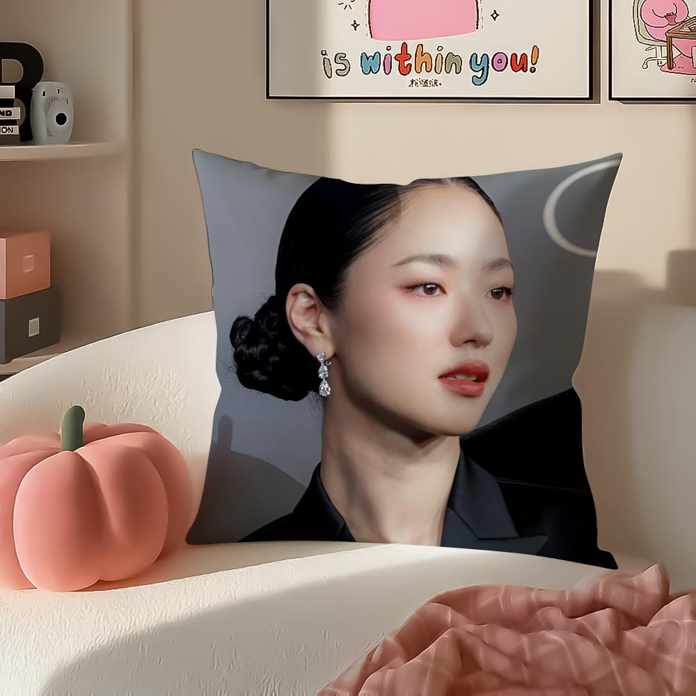 Talented Actress KKim Ko Eun Cushion Cover Pillowcase Short Plush Invisible zipper Room Sofa Cushion Cover