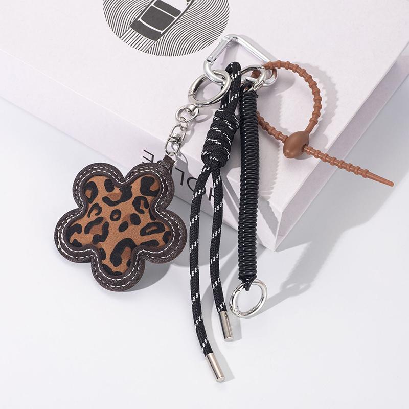 Leopard Print Cute Handbag Pendant Pu Leather Cotton-filled Three-dimensional Fashion Bag Pendant Bags Accessories Spare Parts for Bags