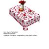 Valentine's Day Tablecloth Love Heart Tablecloth Rectangular Square Romantic Table Cover for Anniversary Wedding Party