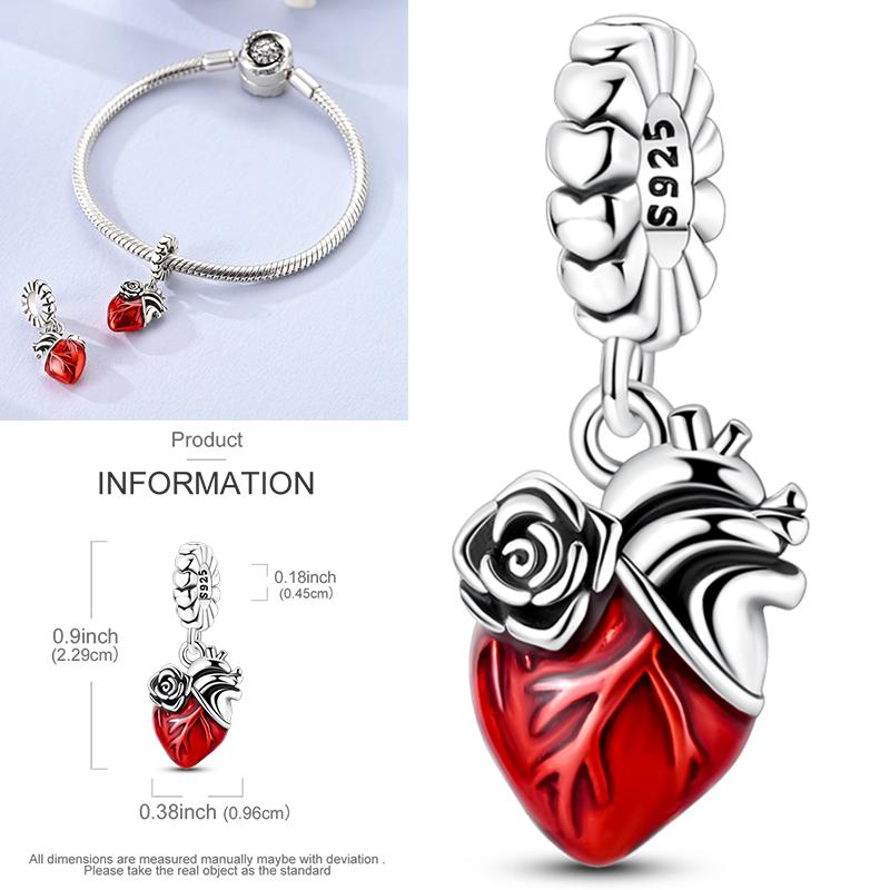Charms Plata De Ley 925 Devil's Eye Infinity Eternal Symbol Dragonfly Positioning Buckle Charms Fit Women DIY Jewelry