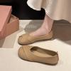 Новые женские кожаные лоферы-слипоны, женские повседневные туфли-балетки с круглым носком, милые балетки, туфли для медсестер, кроссовки, модные балетки весна-осень