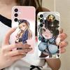 Аниме Полицейская Девушка Чехол для Мобильного Телефона для Samsung Galaxy S25 S24 S23 S22 S21Plus FE Ультра Прозрачный Цветной Чехол Роскошные Мобильные Телефоны
