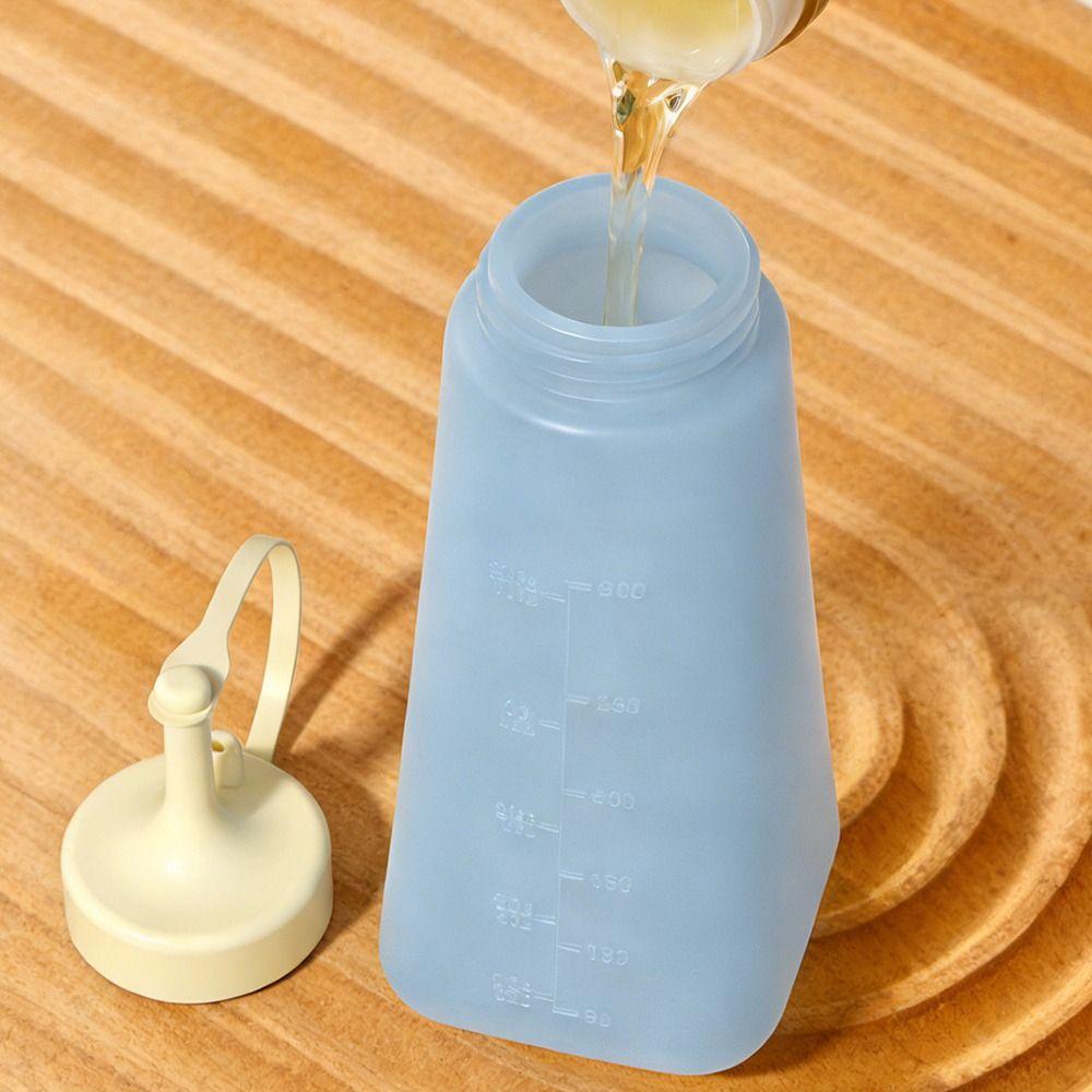 Transparent Condiment Squeeze Bottle Leakproof Design Silicone Split Bottle Salad Dressing