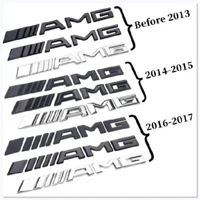 3D ABS AMG Car Emblem Sticker for Mercedes Benz AMG A B C E G CLA GLK CLASS W221 W212 W213 W176 W205 W177 X253 Decoration