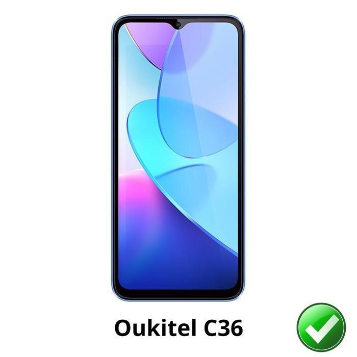 Защитная пленка для Oukitel C36 [Комплект 2 шт.] Прочная Ультратонкая Пластиковая Защитная Пленка Phonillico