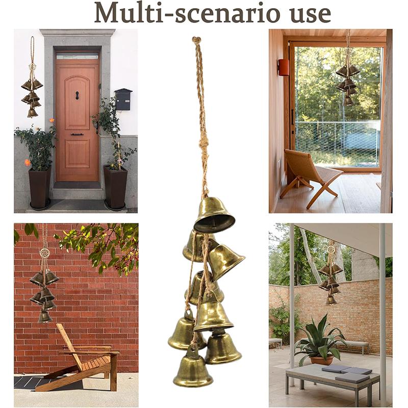 Защита Ведьмин Колокольчик для Подвески на Дверную Ручку Колокольчик Ветер Ведьминская Вещь Избавление от Негативной Энергии Принадлежности для Колдовства для Бохо Домашнего Декора