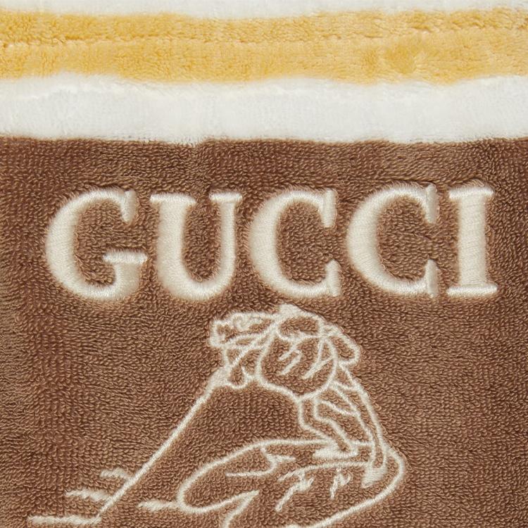 (GS) Gucci x Peter Rabbit Terry Cloth Shorts 'Yellow Brown' Kids' 770710-XJF77-7471