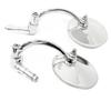 Motorbike Rearview Mirror Bent Bar Round Mirror Universal Handlebar Mirror Reflective Mirror Motorcycle Supplies