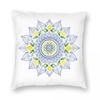 Lemon Tile Mandala Square Pillowcase Polyester Linen Velvet Pattern Zip Decor Throw Pillow Case Sofa