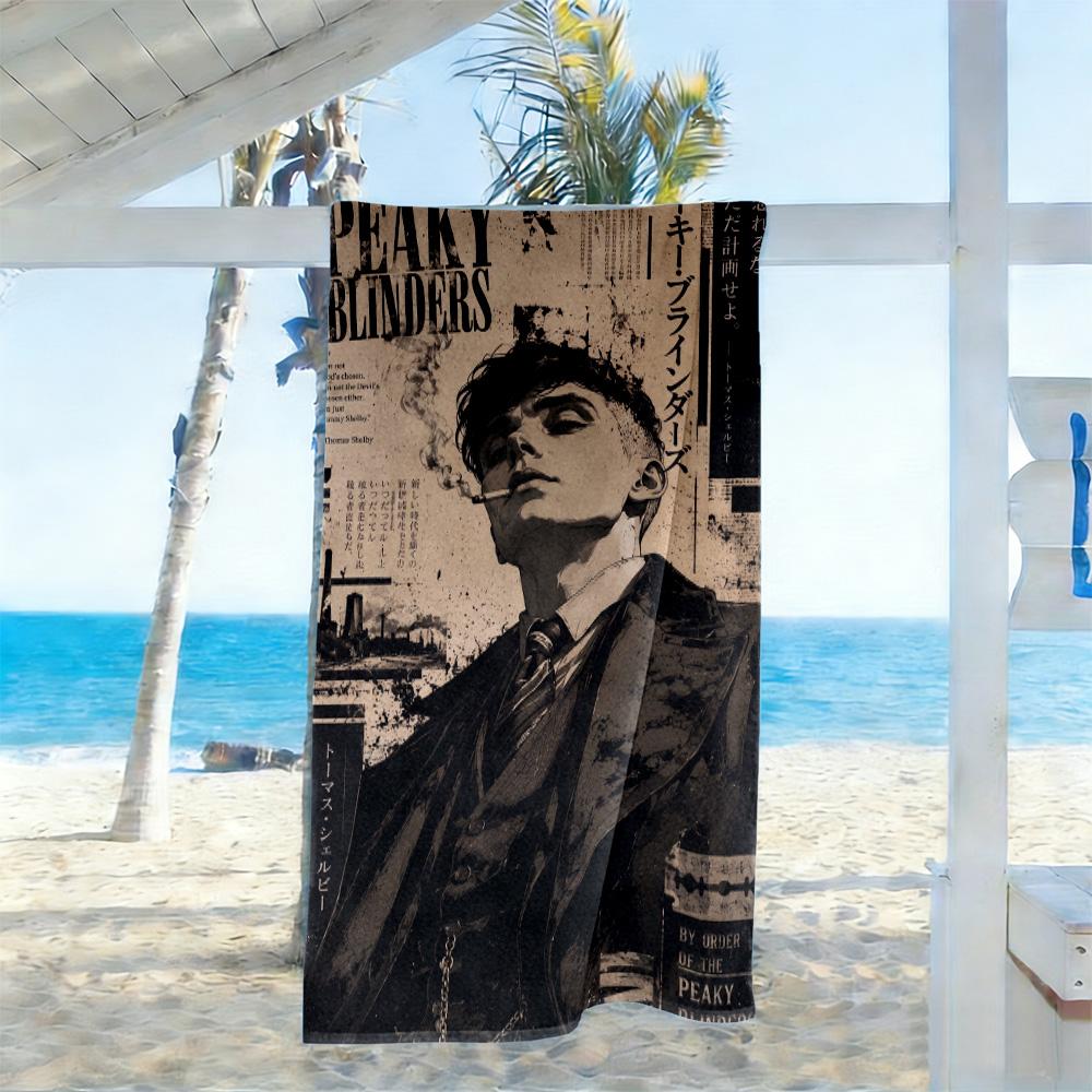 Football Player Action Beach Towel Super Soft & Absorbent Comfortable Lightweight