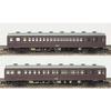 Greenmax N Gauge Pre-Colored 2-Car Set, Saha 45 and Saha 48, Brown, 13007, Model Train, Passenger Car