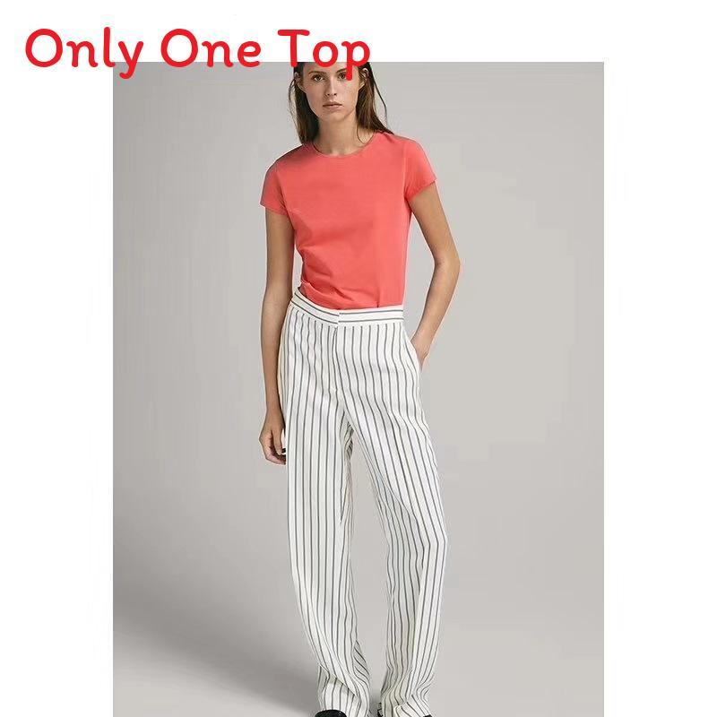 Cotton Short Sleeve T Shirt For Women Summer Casual Slim Fit Comfort Top
