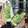 Phone Case: 2D flat design suitable for Samsung Galaxy A34 A35 M05 M06 S20 S22 S21 FE Plus 5G protective case, little frog wearing a hat, perfect Chri