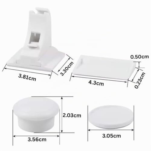 10 Pack Magnetic Child Safety Cabinet Locks with 2 Keys, No Drilling Invisible Adhesive Baby Proofing Drawer Latches for Cabinets & Cupboards