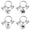 Graduation Gift Keychain Rings Key Holder Decorated Creative Accessories