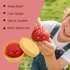 Мультяшная булочка с выражением лица Игрушка для снятия стресса Мини-пельмень Сжимаемая сенсорная игрушка Мягкий шар-антистресс Имитация шарика из теста Игрушка-фиджет
