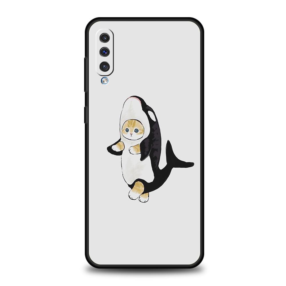 Животные Чехол для телефона с кошкой для Samsung Galaxy A56 A36 A26 A34 A17 A16 A06 A14 A12 A54 A72 A70 A30 A24 A22 A20e A52 A50 A40 A32 Чехол