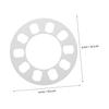 Anneome Улучшенная Поездка Центрирующий Колесо Проставка 5мм Алюминиевый Сплав Автомобильная Колесная Проставка Универсальная Посадка