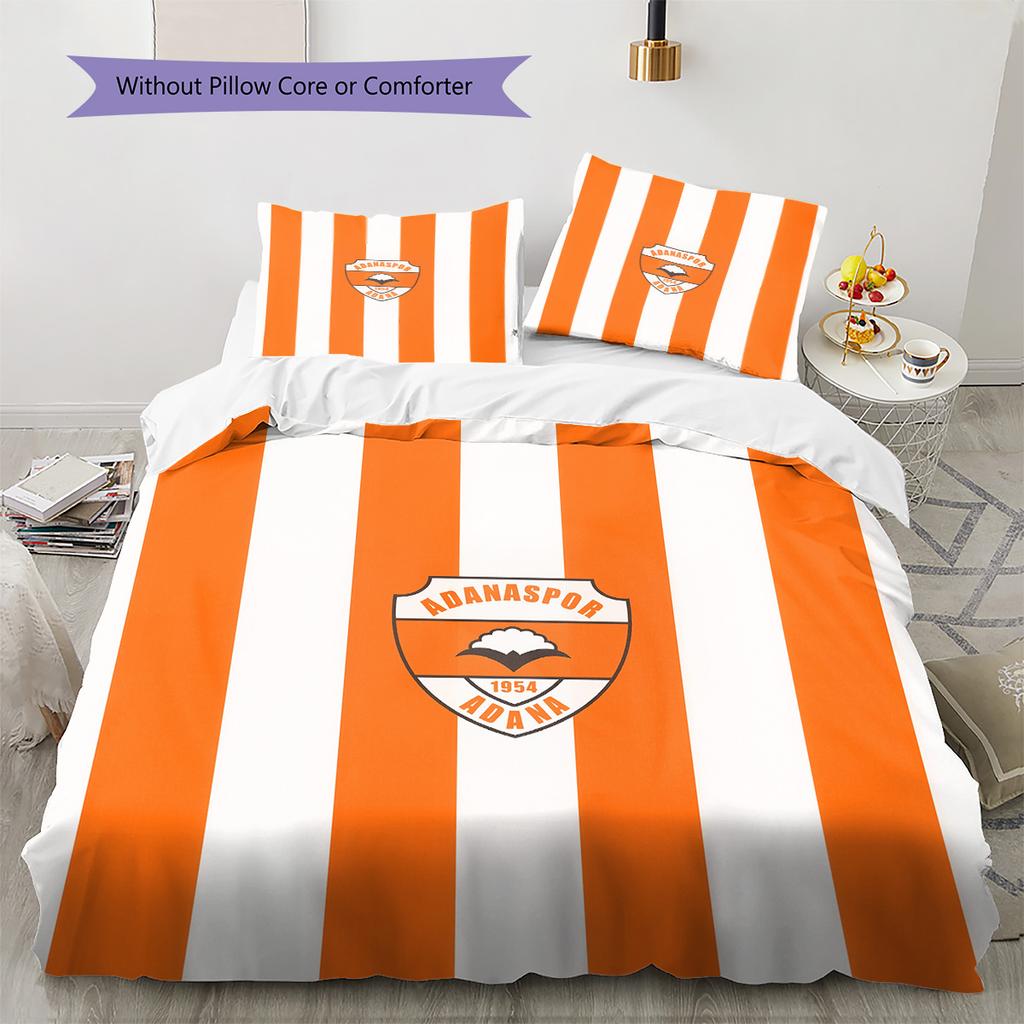 Adana Demirspor Pattern Bedding Quilt Set Home Decoration Gift (1 * duvet cover + 2 * pillowcase without core)