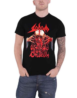 Футболка Sodom Одержимые Жестокостью Логотип Группы новая Официальная Мужская Черная Унисекс Футболка