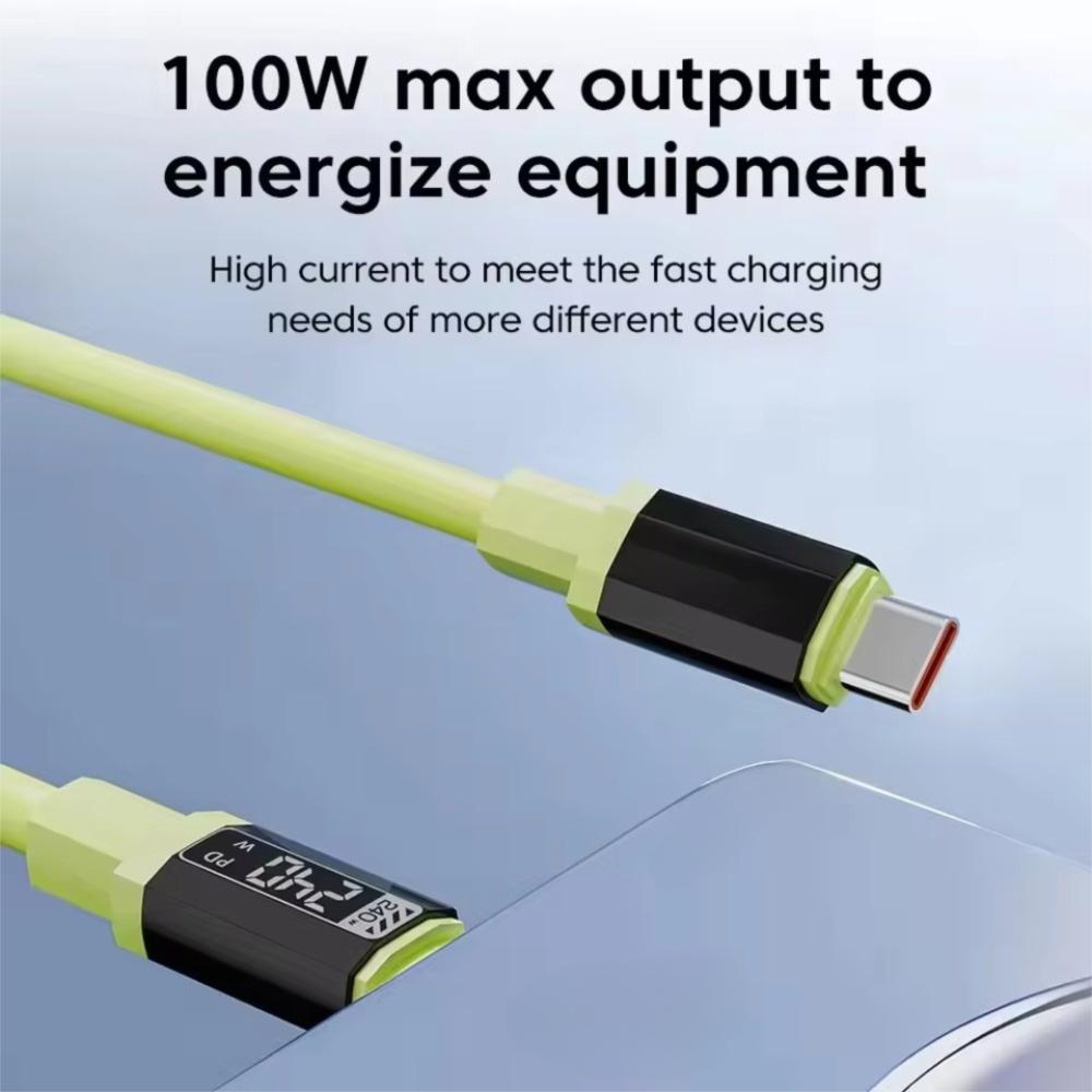 1m/1.5m/2m Type-C To Type-C Cable Fast Charging Wire for Xiaomi/OPPO/VIVO Phone Charging