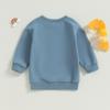 Baby Boy Sweatshirt 1Y 2Y 3Y 4Y 5Y 6Y Letter Print Long Sleeve Pullovers Autumn Tops for Toddler Cute Fall Clothes