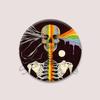 Frog with A Cowboy Hat Pins Funny Cat Skull Images Round Brooches on Backpack Fashion Jewelry Badge Accessories Gifts for Friend
