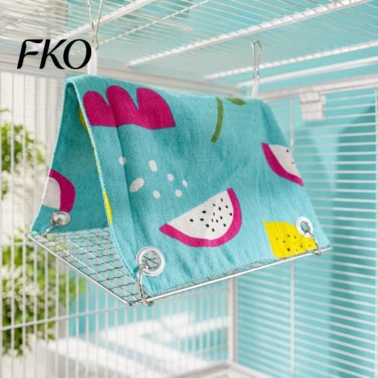 Parrot Cozy Bed Hammock Tent, Bird Cage Hanging Bed, Snuggle Cave, Removable Nest Breathable for Budgies Parakeets Cockatiels Small Parrots