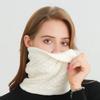 New Winter Warm Knitted Ring Scarfs for Women Men Plush Full Mask Cashmere Solid Snood Neck Scarves Thick Bufanda Muffler