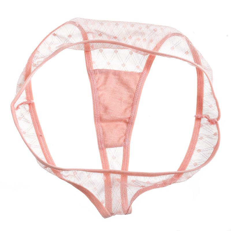 Women Sexy G-String Net Yarn Low-waist Underpants Hollow Out T-back 129