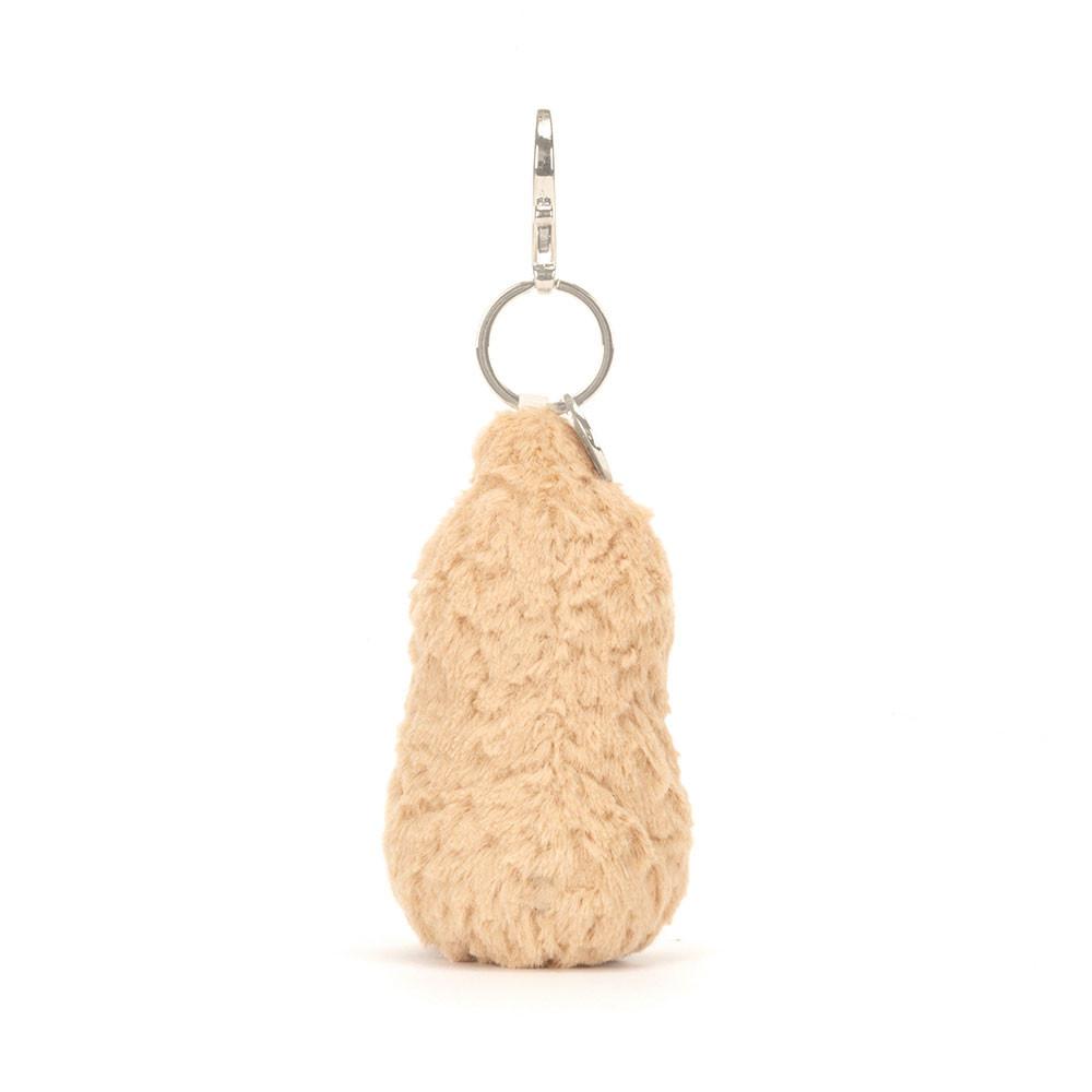 JELLYCAT Fun Food Amuseables Мешочек с арахисом Брелок-арахис Коричневая кукла Плюшевый кулон Сидящий Высота 12 см
