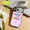 Vibrant Spring Charm M-Manana Sera Bonito Phone Case For iPhone17,16,15,14,13,12,Wireless charging protective case soft cover