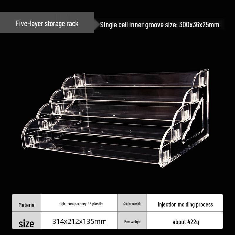 Многоярусная прозрачная подставка для лака для ногтей, губной помады и косметики