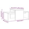 VidaXL Table basse vieux bois 100x48x40 cm bois d'ingénierie 856054
