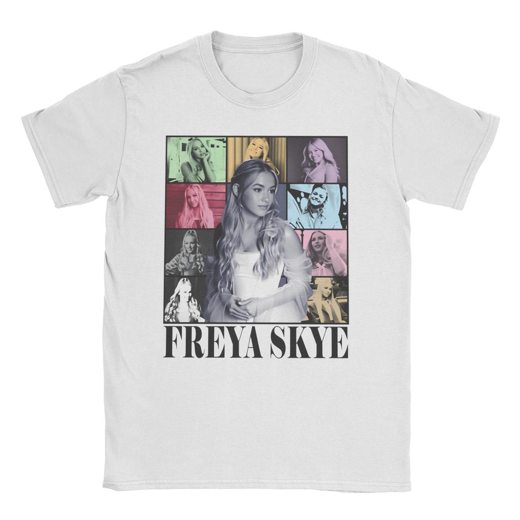 Freya Skyes T Shirts Men Pure Cotton Casual TShirt Round Neck Tee Shirt Short Sleeve Tops Graphic Printed