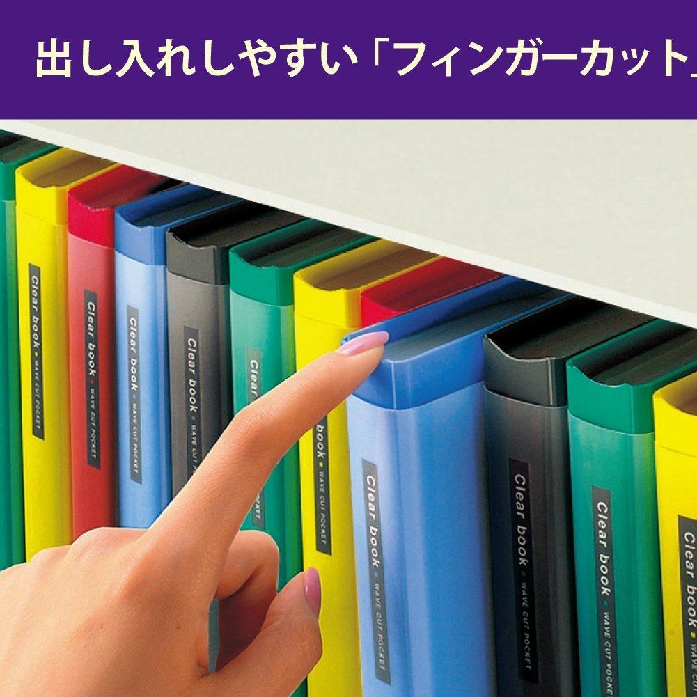 KOKUYO File Clear Book Wave Cut Replacement Paper Type A4 Vertical 17 Sheets Blue La-T720B