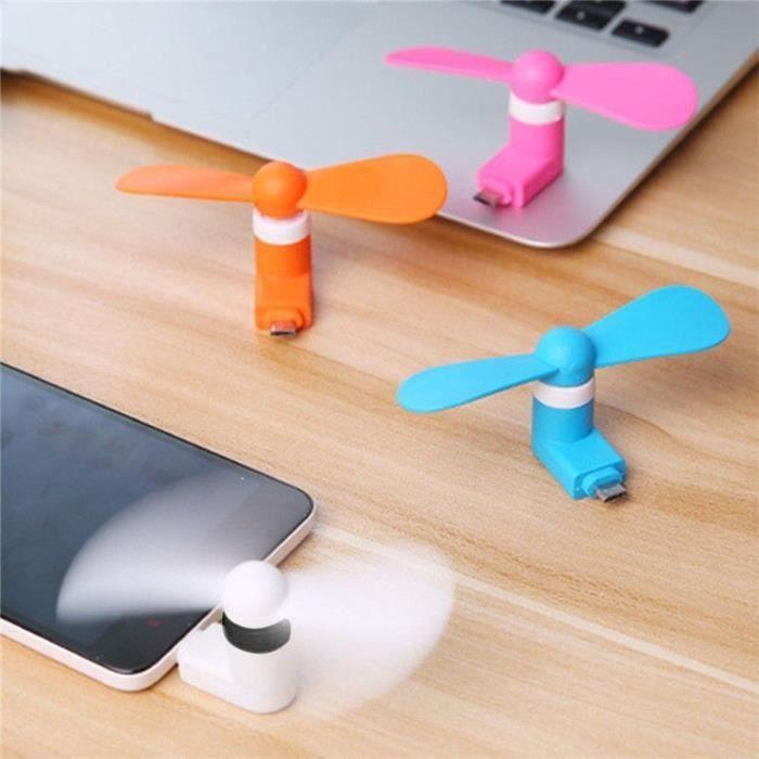 Мини-вентилятор - YIOU - Портативный - Micro USB - Ультра-тихий - Диаметр 8,5 см