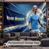 Wall Hanging Tapestry Custom NameErling Haaland Pattern Personalized Printed Fabric Wall Decor