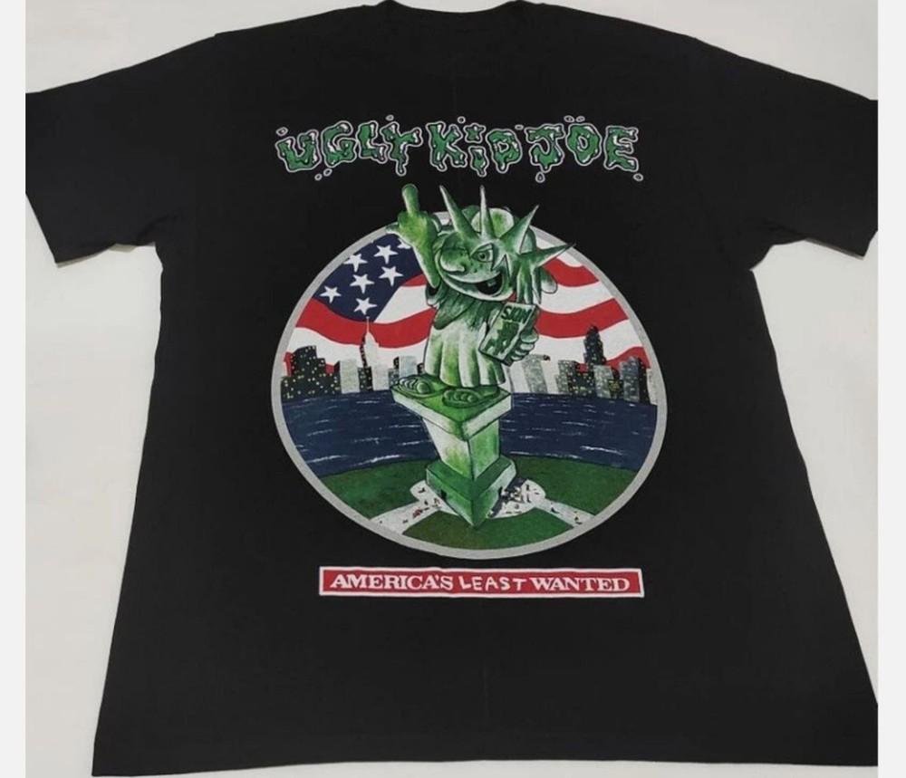 Винтажная футболка группы Ugly Kid Joe из плотного хлопка, черная, унисекс, полноразмерная