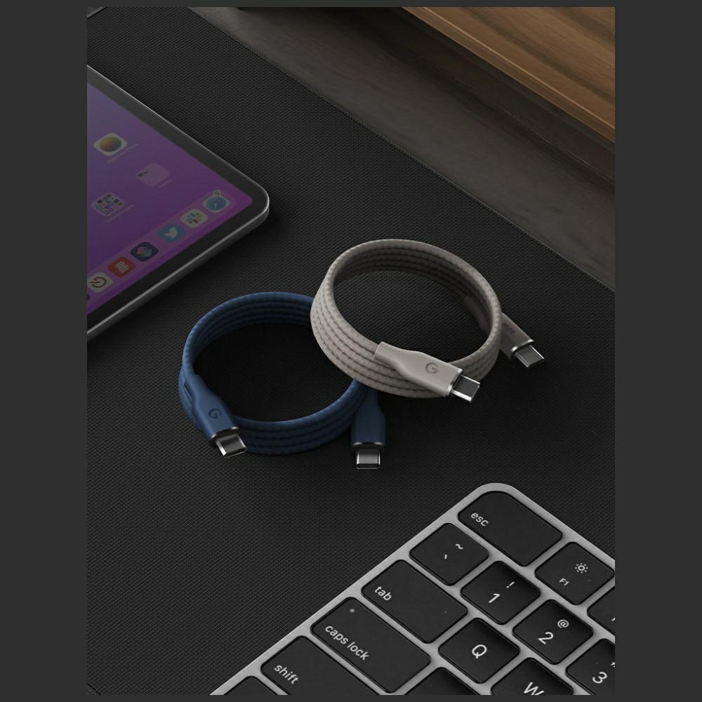 Energea Helix 60 USB-C to USB-C Magnetic Cable 480Mbps 60W 1.5m Blue