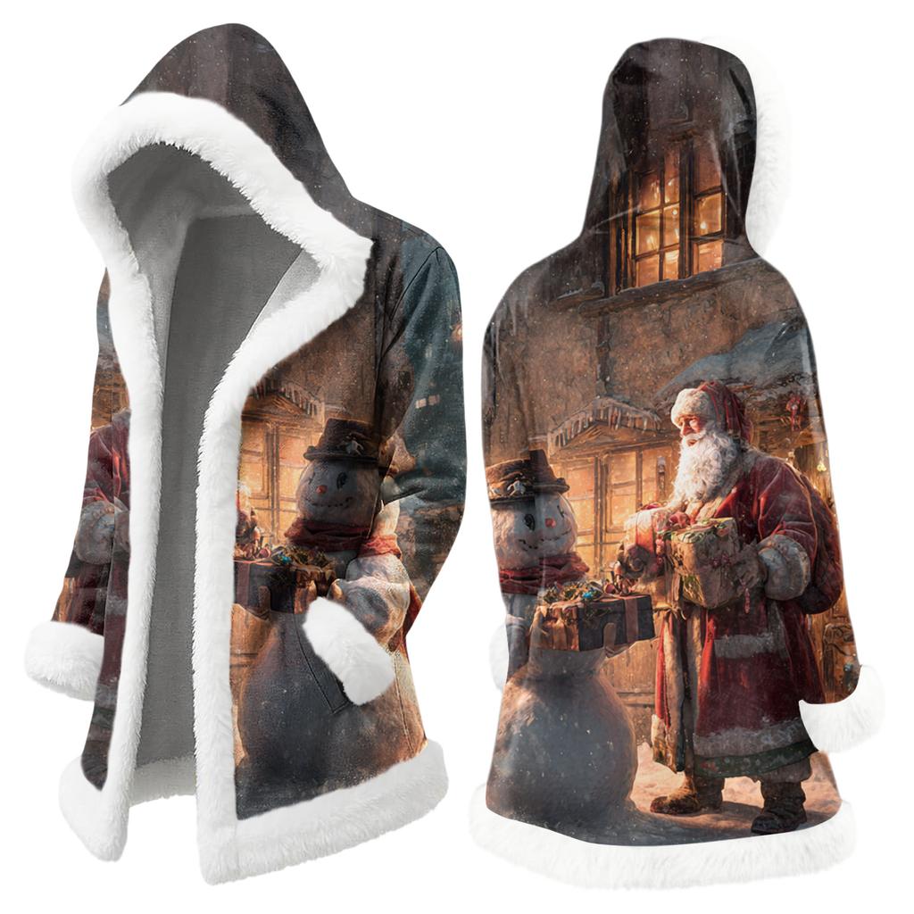 Мужская повседневная куртка с рождественским принтом