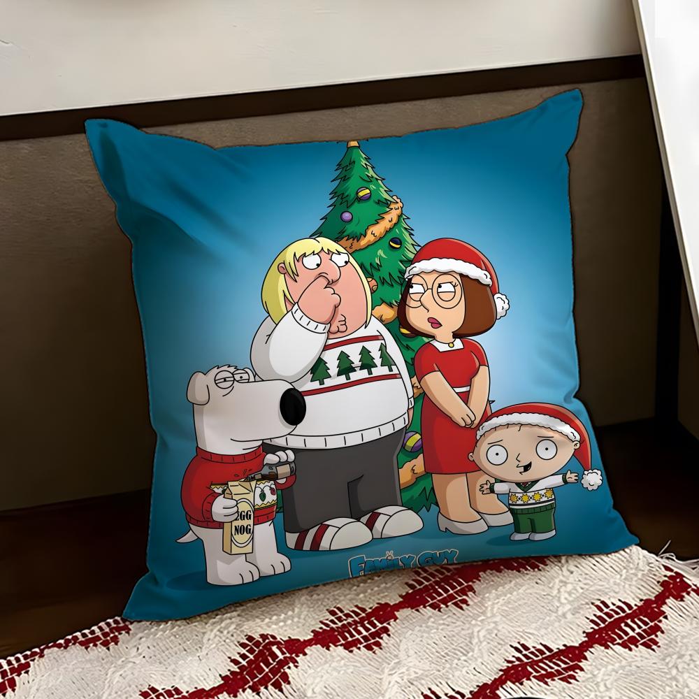 Hot Anime FFamily GuyS Cushion Cover Reversible Soft Durable Pillow Cover Home Car MultiScene Use for Daily Comfort