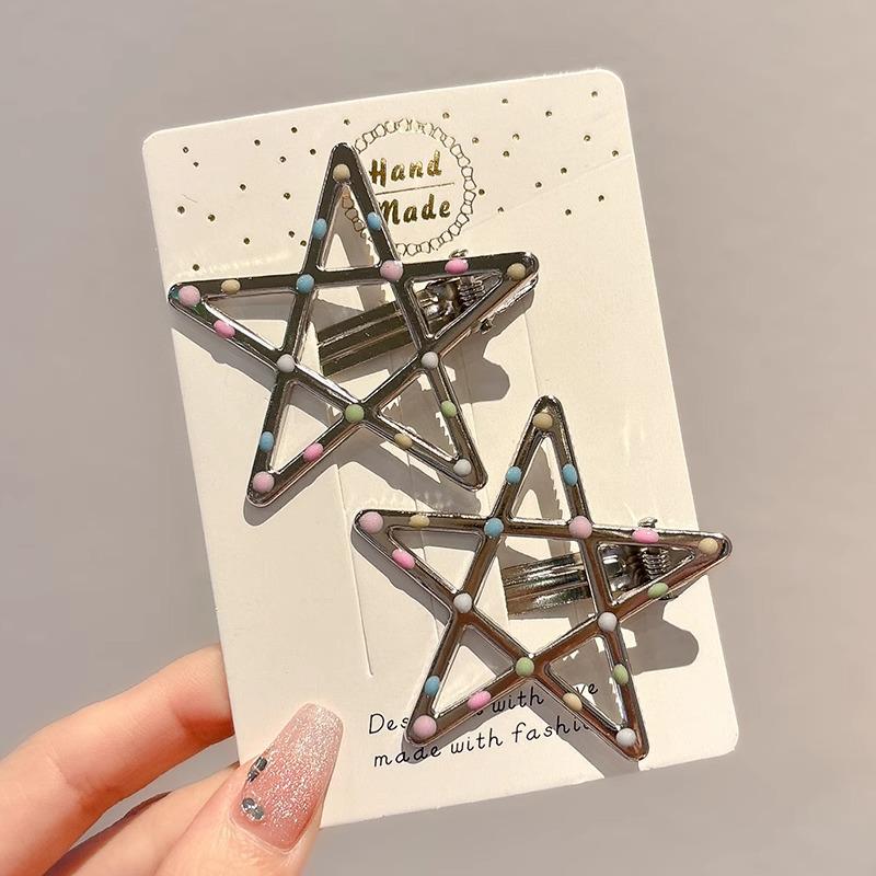 Осенне-зимняя заколка для волос «Кофе»: Женские бесшовные клипсы-уточки, BB и для челки