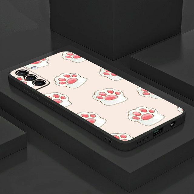 Силиконовый противоударный роскошный чехол для Samsung Galaxy S22 Plus S20 Ultra 5g S8 S7 S9 S10 S21 S21 Fe S10e, дизайнерский чехол в виде кошачьей лапы