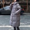 Yalu RS Women's Long Winter Hooded Down Jacket