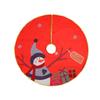 Exquisite Cartoon Christmas Tree Skirt Snowflake Crafts Tree Surround Base Set Santa Claus Red Merry Christmas Decorations Home