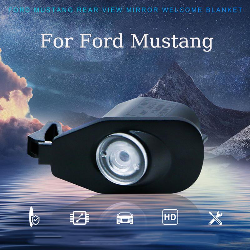 For 15-23 Ford Mustang HD Led Rear View Mirror Welcome Light Mustang Door Projection Light Atmosphere Light Modification CVX1