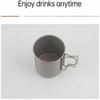 Durable Travel Coffee Mug Lightweight Outdoor Drinkware Reusable Camping Cup  Hiking