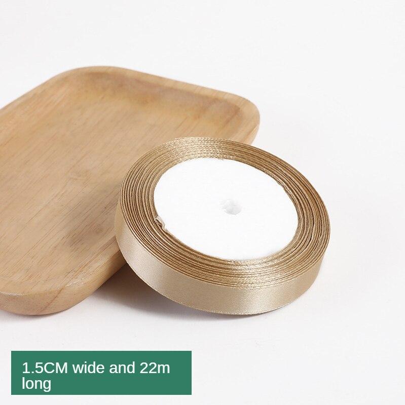 25 ярдов Шампанское Золотая упаковочная лента Лента с бантом Полиэстеровая атласная лента Шелковая лента Жаккардовая тесьма Автомобильная лента Атласная лента